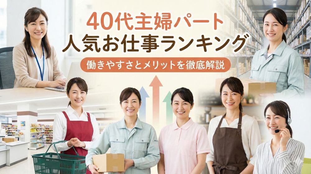 40代主婦パート人気お仕事ランキング