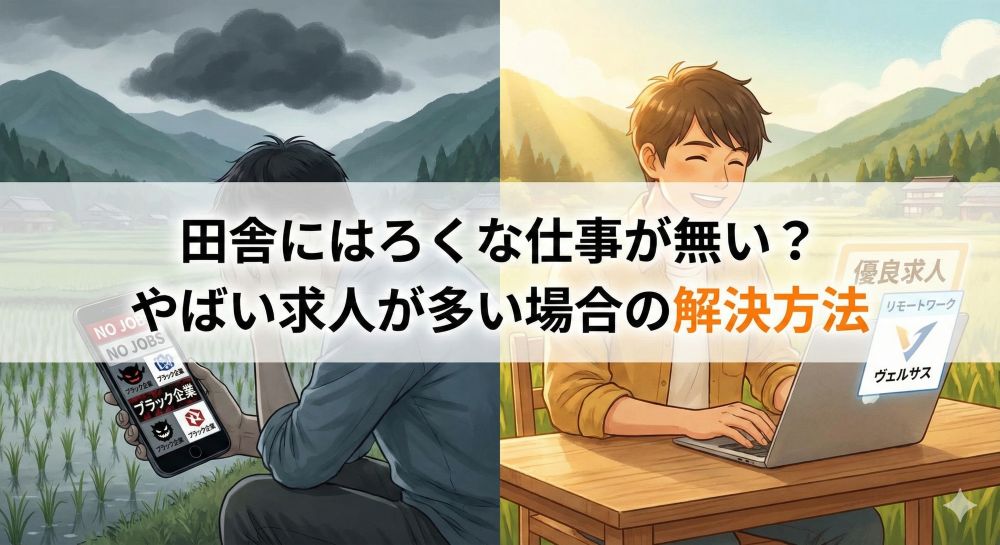 田舎にはろくな仕事が無い