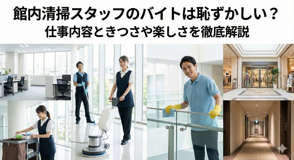 館内清掃スタッフの仕事内容
