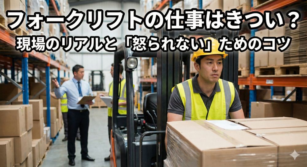 フォークリフトの作業風景
