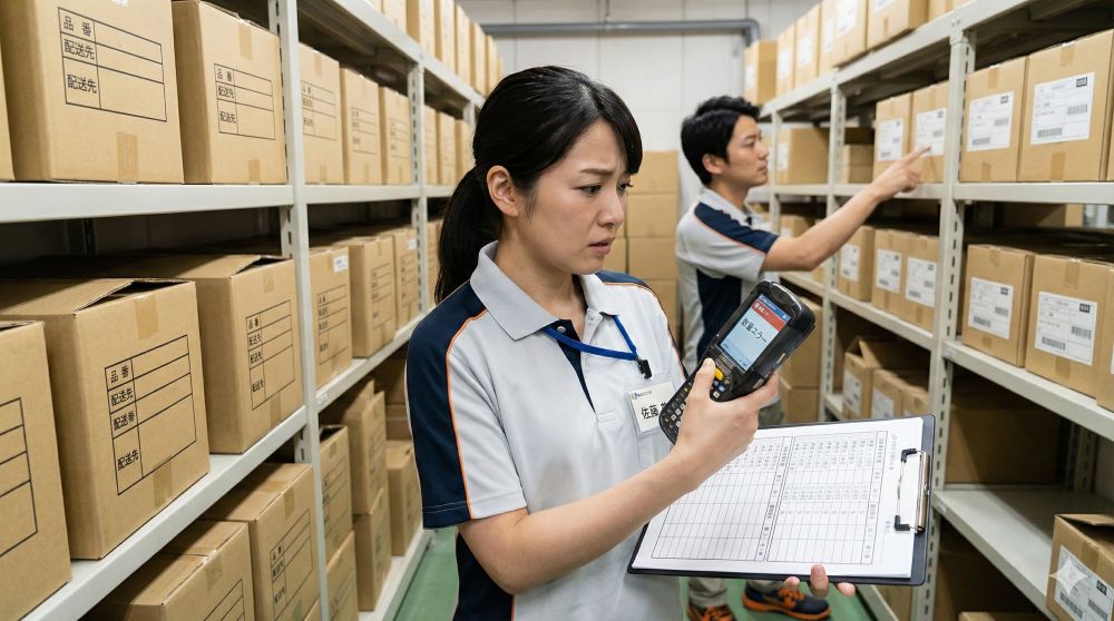 ピッキングの様子