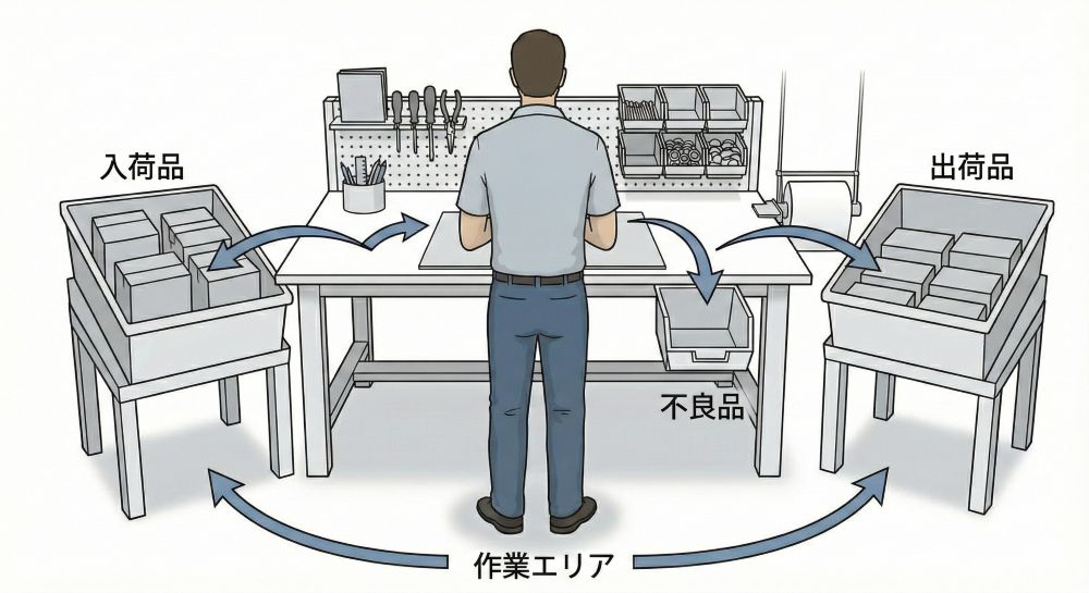 検品のワークゾーン